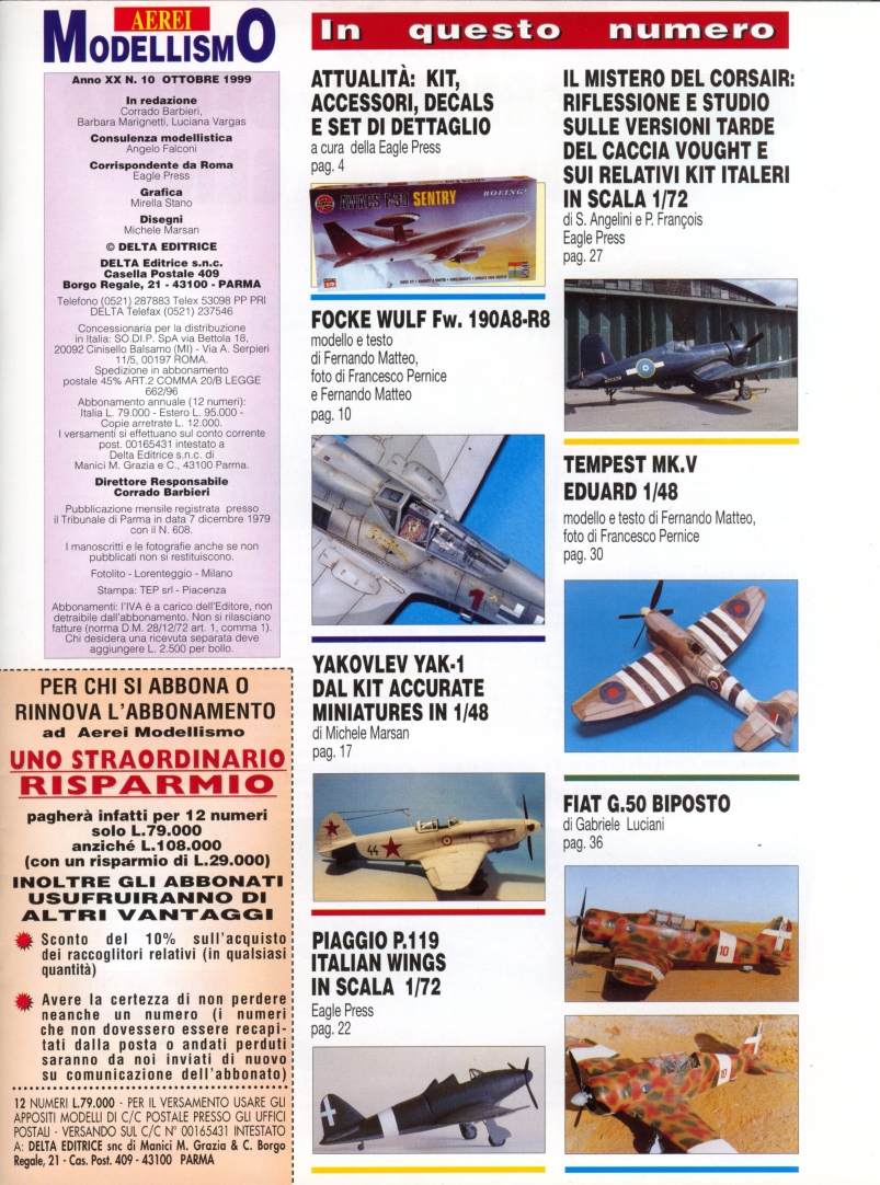 Aerei Modellismo 1999-10